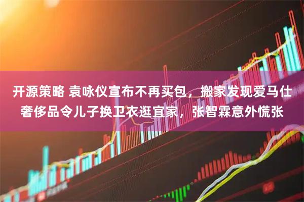 开源策略 袁咏仪宣布不再买包，搬家发现爱马仕奢侈品令儿子换卫衣逛宜家，张智霖意外慌张
